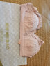 美标性感文胸女夏季无钢圈胸罩法式蕾丝三角杯内衣 粉色 75B 实拍图