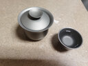 茶大師の行者純鈦旅行整套茶具功夫茶具戶(hù)外便攜公道茶杯三才蓋碗泡茶杯 雙層隔熱鈦茶杯（單個(gè)） 曬單實(shí)拍圖