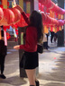 PMOG紅色短款毛衣女外套小個子百搭修身顯瘦長袖打底上衣女秋冬針織衫 酒紅色  M 曬單實拍圖