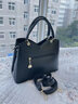 袋鼠卡拉三八節禮物品牌女士手提包軟皮包包2026新款氣質(zhì)媽媽結婚包斜挎包 黑色（配禮盒+手包卡包） 曬單實(shí)拍圖