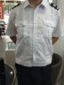 GP 保安服夏裝保安服短袖襯衣男 物業(yè)保安工作制服白色襯衫全套夏季 夾克式(++肩章) 175 曬單實(shí)拍圖