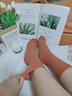 恒源祥襪子女純棉抗菌防臭襪秋冬款高筒襪透氣吸汗直筒襪學(xué)生刺繡中筒襪 曬單實(shí)拍圖