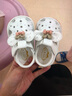 G.DUCK KIDS小黃鴨夏季嬰兒學(xué)步鞋涼鞋軟底公主叫叫鞋可愛寶寶鞋子軟底女童鞋 叫叫308白色 15碼  鞋內(nèi)長(zhǎng)11厘米 曬單實(shí)拍圖