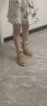 AU&MU澳洲雪地靴女冬季皮毛一体防滑坡跟短筒靴子男女大码羊毛加绒棉鞋 201沙色/红色 36 实拍图