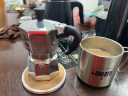 比乐蒂（Bialetti） 摩卡壶 经典手冲咖啡壶家用意式浓缩咖啡机露营滴滤萃取八角壶 2杯份大组套(磨豆机) 80ml 实拍图