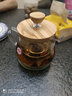 HARIO日本原裝進(jìn)口泡茶壺不銹鋼濾膽濾網(wǎng)可提拉耐熱玻璃茶壺橄欖木系列 橄欖木泡茶壺 450ml 曬單實(shí)拍圖