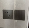 櫻通 墻壁A(yíng)P面板智能賓館家用千兆wifi無(wú)線(xiàn)網(wǎng)絡(luò )插座 入墻式開(kāi)關(guān)86型 【220V/PC灰色300M】浙江發(fā)貨 曬單實(shí)拍圖