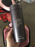 思寶保溫杯(SIBAO)情侶刻字水杯男士商務(wù)高檔茶杯女學(xué)生便攜簡(jiǎn)約304不銹鋼泡茶杯子送女朋友禮物 晨光S2-380ml星空灰 曬單實(shí)拍圖