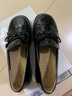 St&Sat星期六樂(lè )福鞋春季新款英倫復古通勤舒適百搭女鞋SSC31110W9 黑色 37 235mm 曬單實(shí)拍圖