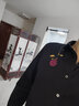 GIEVES CHARLES男士長(cháng)袖襯衫休閑高端黑色玫瑰刺繡純棉修身襯衣 黑色玫瑰 40 曬單實(shí)拍圖