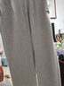 李寧運動(dòng)褲女褲2025秋冬季純棉直筒長(cháng)褲學(xué)生純色衛褲男女同款休閑褲子 淺灰色(直筒平口-口袋拉鏈) XL /180（女生建議拍小一碼） 曬單實(shí)拍圖