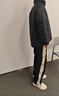 李寧棉服男士冬季新款加厚保暖休閑短款棉衣情侶防風(fēng)防寒寬松棉襖外套 黑色立領(lǐng)棉服 L 曬單實(shí)拍圖