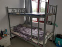 中伟（ZHONGWEI）钢制双层床员工宿舍铁架床学生双人床上下床高低铁艺架子床1.2米 实拍图