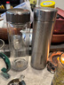 希諾（HEENOOR） 至尊禮盒套裝內(nèi)含純鈦保溫杯抗菌玻璃杯茶罐品茗杯商務(wù)送禮客戶 皓月銀 曬單實(shí)拍圖