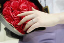 FR鉆戒女白金鉆石戒指鉑金pt950求婚結(jié)婚婚戒1克拉裸鉆定制送女友 車花顯鉆鉑金 10分H色 曬單實(shí)拍圖