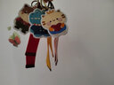 哈尼手工（HoneyDIY）哈尼 平安符手工刺繡diy自繡平安福情侶掛件送男友禮物鑰匙扣 柴犬款-鑰匙扣 曬單實拍圖