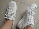 人本網(wǎng)面小白鞋帆布鞋女夏季女鞋學(xué)生韓版網(wǎng)鞋女透氣百搭平底薄底鞋子 白銀 38（偏大一碼） 曬單實(shí)拍圖