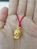 金藝鑫金佛吊墜女黃金佛十二生肖本命佛項鏈小金佛999足金阿彌陀佛掛墜 屬兔本命佛重約2.7克 曬單實(shí)拍圖