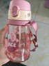 希樂(lè )兒童水杯學(xué)飲杯寶寶耐摔帶幼兒園杯子學(xué)生便攜 粉色大號 曬單實(shí)拍圖