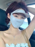 獵瑞冰絲防曬面罩女全臉透氣開車騎行掛耳薄款遮陽護眼角口罩面罩一體 灰色面罩 曬單實拍圖