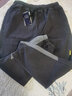 戈凡爾春季男牛仔褲 微彈寬松九分休閑工裝松緊束腳褲 QD-1801藍灰（單條） 3XL[（37-38碼）體重165-185斤] 曬單實(shí)拍圖