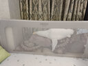 貝易（BeiE）彩虹床圍欄一體式嬰兒擋板安全防護(hù)欄兒童床上防摔床邊欄桿免打孔 三面裝 云母灰【免打釘】 1.5m*2.0m【1.5米床型】 曬單實(shí)拍圖