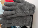 原諒色觸屏手套女冬天女士針織加絨加厚棉毛線(xiàn)針織保暖學(xué)生老人防寒騎行 深灰色-男 曬單實(shí)拍圖