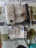 卡蒙（Kenmont）全羊毛貉子毛球帽子女冬粗毛線帽韓版手工編織針織帽翻邊冬帽9303 白色 均碼58cm 曬單實(shí)拍圖
