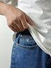 Calvin KleinJeans【復(fù)刻90系列】四季款男士ck經(jīng)典復(fù)古直筒牛仔褲J323082 1AP-牛仔深藍 常規(guī) 30 30 曬單實拍圖