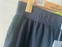深呼吸DEEP BREATH女裝字母提花松緊腰闊腿高腰休閑長褲女A100256 黑 XL (5碼) 曬單實拍圖