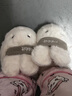 樂拖（LETUO）可愛棉拖鞋女士秋冬季室內(nèi)保暖情侶居家用毛絨卡通家居拖鞋男冬天 小白兔 38-39(適合37-38的腳穿) 曬單實(shí)拍圖