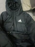 阿迪達(dá)斯（adidas）長款羽絨服男裝女裝 冬季新款運(yùn)動服保暖抗寒長款連帽夾克外套 GK0664/黑色 M 曬單實(shí)拍圖
