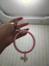 勁步軟液態(tài)硅膠手環(huán)扣防摔手腕帶通用手機所有殼大圓環(huán)手提手拎防摔圈掛環(huán)掛繩卡片墊片配件掛飾防丟繩 【粉色】圓形手環(huán)+卡片 曬單實(shí)拍圖