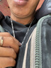 COISE 990足銀男士項鏈鎖骨鏈潮版銀鏈子嘻哈兄弟項鏈學(xué)生新年禮物 男士項鏈銀鏈子-重約19-20g 曬單實(shí)拍圖