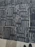 柏能辦公室地毯拼接方塊地毯酒店寫字樓隔音地毯大面積50x50cm8片深灰 曬單實(shí)拍圖