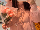ROAR UTHAUG牛角扣狐貍毛領(lǐng)羽絨服女2025冬季新款中長款90白鴨絨加厚連帽外套 粉色狐貍真毛領(lǐng) S 90-125斤 曬單實拍圖