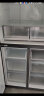 海尔（Haier）480升风冷无霜对开门双开门冰箱晶釉蓝玻璃面板超薄嵌入式干湿分储二级能效双变频省电智能电冰箱 海尔480升冰箱玉墨银 实拍图