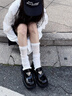 CHERY KALLY【黃怡慈同款】輕奢厚底樂福鞋女2025春夏新款英倫單鞋真皮女鞋 CHERY&KALLY 黑色 -增高6.5cm 38 曬單實拍圖