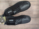 Jeep吉普休閑皮鞋男春季新款軟底男士商務(wù)正裝鞋黑色英倫風(fēng)新郎結婚鞋 黑色【標準皮鞋碼】 41 曬單實(shí)拍圖