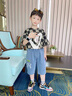 G.DUCKKIDS小黃鴨童裝男童褲子夏季新款兒童牛仔褲中大童薄款百搭休閑中褲 藍色 140 (建議130cm 10-11歲左右)cm 曬單實拍圖