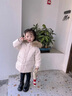 G.DUCKKIDS兒童羽絨服女童中長款2023冬季新款加厚童裝女孩冬裝外套寶寶反季 杏色棉服【真毛領(lǐng)】 90 建議80-90cm1歲半-2歲 曬單實拍圖