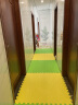 拼乐迪1米加厚泡沫地垫跆拳道街舞舞蹈室运动健身垫子幼儿园拼接爬行垫 黄绿叶子纹 一片1米x1米x2厘米 实拍图