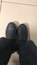 布瑞京春季男單鞋老北京布鞋仿皮透氣布面中老年爸爸鞋防滑軟底寬松男鞋 黑色 44 曬單實(shí)拍圖