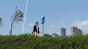 威登羊夏季休閑冰絲套裝男生日系潮牌短袖t恤三件套男裝痞帥氣穿搭一套 藏青外套+白短T+卡其褲子【三件 XL 曬單實(shí)拍圖