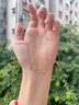 喜鉆七夕禮物18K金秘語(yǔ)鉆石項(xiàng)鏈女時(shí)尚T方鉆石項(xiàng)墜鎖骨鏈送老婆生日禮 雙色18K金共13分-現(xiàn)貨 曬單實(shí)拍圖