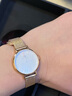 丹尼爾惠靈頓（DanielWellington）DW手表女 簡約女士手表石英歐美腕表 七夕情人節(jié)禮物送女友 24MM DW00100447金邊白盤 曬單實拍圖