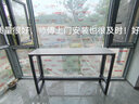 鼎尊御品 巖板吧臺桌 北歐輕奢鐵藝家用客廳隔斷現代簡約咖啡廳酒吧奶茶店休閑吧陽臺靠墻窗長條餐桌椅組合 桌子：長160寬40高105厘米（勞倫白金） 單桌 曬單實拍圖