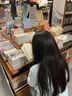 半繪溫柔風奶藍混色v領坑條針織開衫女春秋韓版寬松軟糯早春毛衣外套 藍色 XL 120130斤 曬單實拍圖
