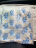 Milkbarn寶寶連體服夏季空調(diào)房睡衣6-24月嬰兒長(zhǎng)袖哈衣爬服 冰藍(lán)雪絨花 80cm (12-18m) 曬單實(shí)拍圖