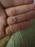 WithLove唯愛(ài)品越 玫瑰18K金十字架鎖骨吊墜項(xiàng)鏈 女款18分群鑲鉆石套鏈 共18分 玫瑰18K金/現(xiàn)貨 曬單實(shí)拍圖